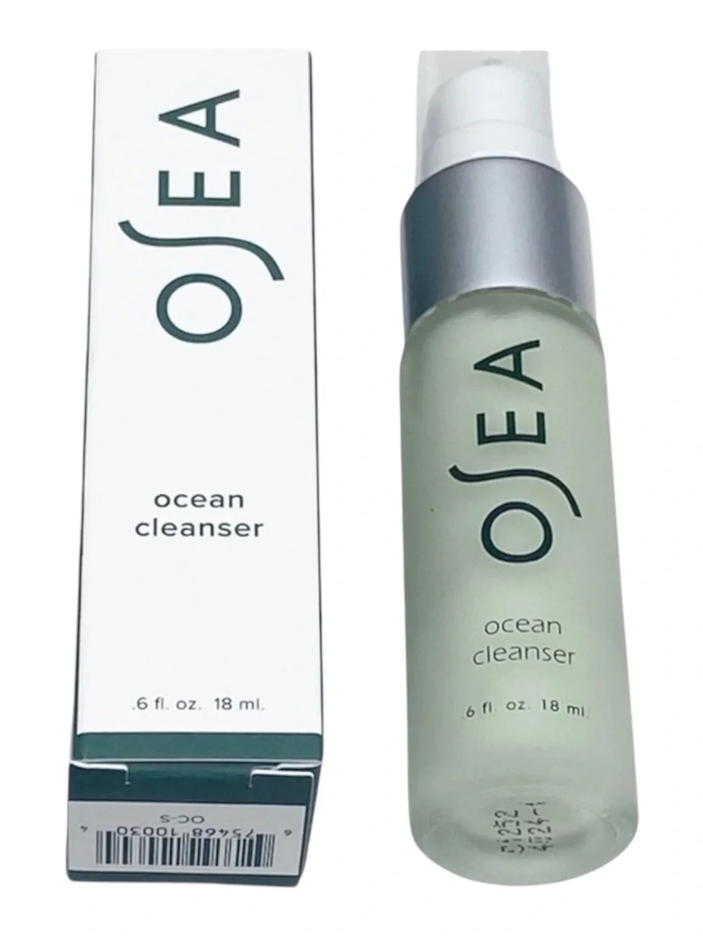 new OSEA ᯾ Algae Seaweed Radiance Ocean Cleanser ᯾ Luxe Travel Glass Jar ᯾ Boxed